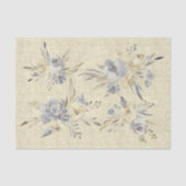 Rustieke waterverf op faux linnen tissuepapier (Voorkant)