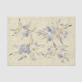 Rustieke waterverf op faux linnen tissuepapier