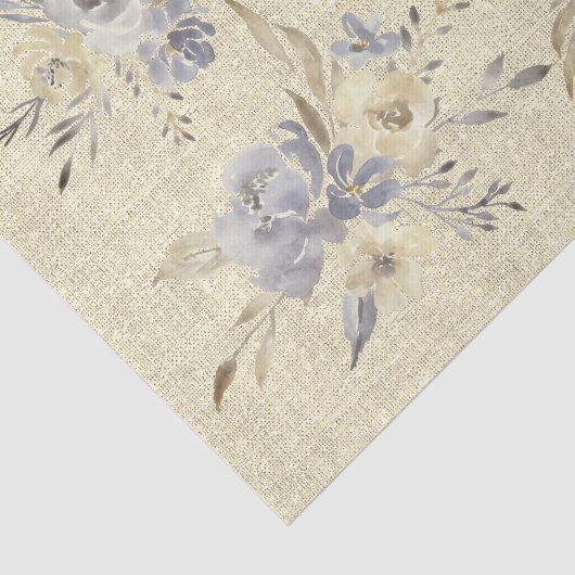 Rustieke waterverf op faux linnen tissuepapier (Detail)