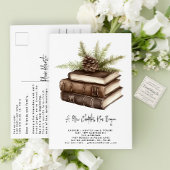 Rustieke Waterverf Pine Een nieuw hoofdstuk is beg Aankondigingskaart