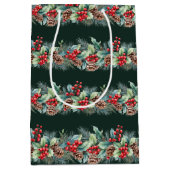 Rustieke waterverf rand medium cadeauzakje (Voorkant)