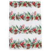 Rustieke waterverf rand medium cadeauzakje (Voorkant)