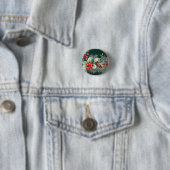 Rustieke waterverf rand ronde button 3,2 cm (In situ)