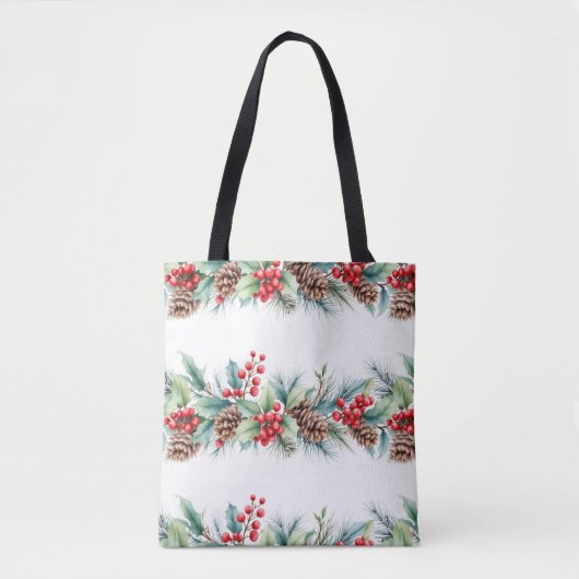Rustieke waterverf rand tote bag (Voorkant)
