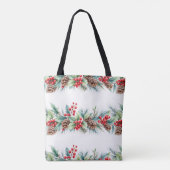 Rustieke waterverf rand tote bag (Achterkant)
