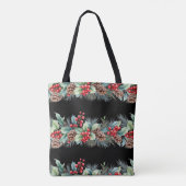 Rustieke waterverf rand tote bag (Achterkant)