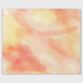 Rustieke Waterverf rode, Oranje en gele verpakking Cadeaupapier (Vlak)