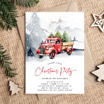 Rustieke Waterverf Rode Vrachtwagen Winter Kerstfe Kaart<br><div class="desc">Heb een vrolijk klein kerstfeest met deze rustieke waterverf rode truck thema kerst uitnodiging. Het is een klassieker en perfect voor elk type feestje. Design beschikt over een humeurige besneeuwde achtergrond, sneeuw en een prachtige heldere rode truck met kerstbomen. De huidige sjabloon maakt gebruik van een combinatie van sans en...</div>