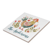 Rustieke Waterverf Rooster Keuken Decor Tegeltje (Zijkant)