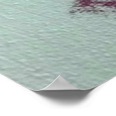 Rustieke Waterverf Roze Daisy Poster (Hoek)