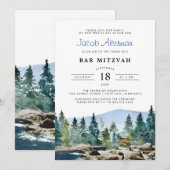 Rustieke waterverf schuur | Bar Mitswa (Voorkant / Achterkant)