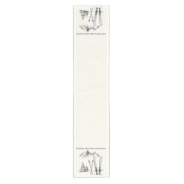 Rustieke Waterverf Ski Sneeuwboom Bergwinter Korte Tafelloper