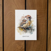 Rustieke Waterverf Sparrow, op maat