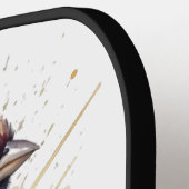 Rustieke Waterverf Sparrow, op maat Pickleball Paddle (Links Detail)