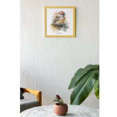 Rustieke Waterverf Sparrow, op maat Poster