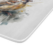 Rustieke Waterverf Sparrow, op maat Snijplank (Hoek)