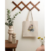 Rustieke Waterverf Sparrow, op maat Tote Bag