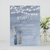 Rustieke Waterverf String Lights Vrijgezellenfeest Kaart (Staand voorkant)