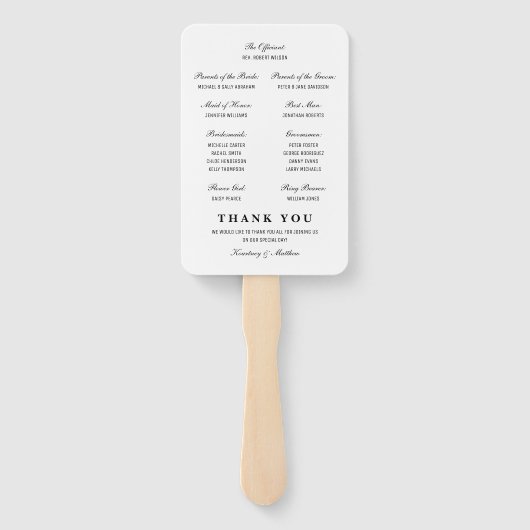 Rustieke Waterverf Succulent Bloemen Trouwprogramm Handwaaier (Achterkant)