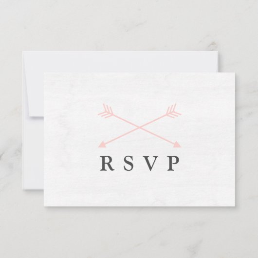 Rustieke Waterverf Succulent Bruiloft RSVP Kaart (Achterkant)