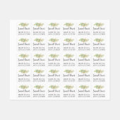 Rustieke Waterverf Succulent Cactus Custom Kleding Labels (Vel)