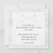 Rustieke Waterverf Succulent Cactus Vierkante Brui Kaart (Achterkant)