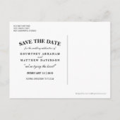 Rustieke Waterverf Succulent Floral Save the Date Aankondigingskaart (Achterkant)