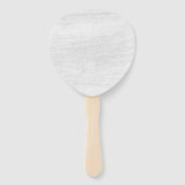 Rustieke Waterverf Succulente Namen & Trouwdatum Handwaaier (Achterkant)