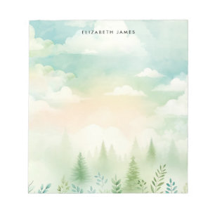 Rustieke Waterverf taartbos gepersonaliseerd Notitieblok