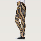 Rustieke Waterverf Tijger Dierenprint Leggings (Links)