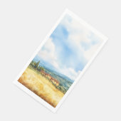 Rustieke Waterverf Toscaanse mediterrane plattelan Servet (Hoek)