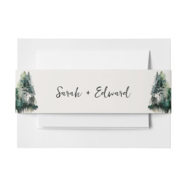 Rustieke Waterverf Uitnodiging van het Huwelijk Be Uitnodigingen Wikkel