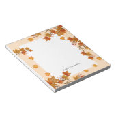 Rustieke Waterverf Vallende bladeren herfst Custom Notitieblok (Schuin)