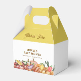 Rustieke Waterverf Veggie Fruit Baby shower Bedankdoosjes