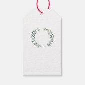 Rustieke waterverf verlaat bruiloft Welkomsttas Cadeaulabel (Achterkant)