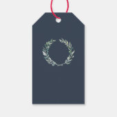 Rustieke waterverf verlaat bruiloft Welkomsttas Cadeaulabel (Achterkant)