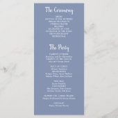 Rustieke waterverf verlaat foto land bruiloft programmakaart (Achterkant)