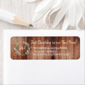 Rustieke waterverf vertrekt Eerste Kerstmis Nieuw  Etiket (Insitu)