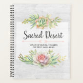 Rustieke Waterverf Vetplant Cactus Boho Stijl Planner (Voorkant)