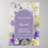 Rustieke Waterverf Vrijgezellenfeest Welkom Poster (Voorkant)