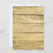 Rustieke Waterverf Western kerstdiner Kaart (Achterkant)