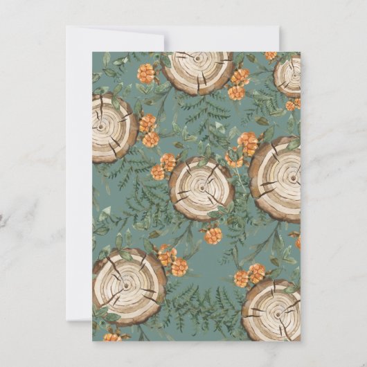 Rustieke Waterverf Wild One verjaardagsfeestje Kaart (Achterkant)