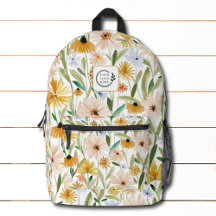 Rustieke Waterverf Wilde Bloemen Toevoegen Logo Co