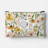Rustieke Waterverf Wilde Bloemen Toevoegen Logo Co Etui (Voorkant)