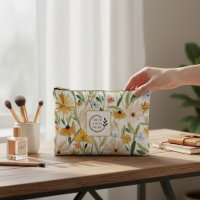 Rustieke Waterverf Wilde Bloemen Toevoegen Logo Co