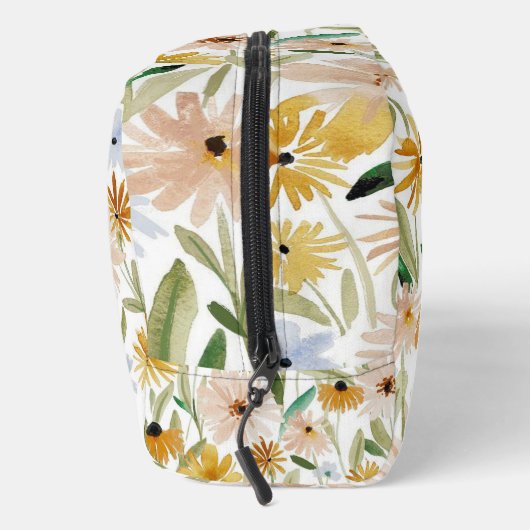 Rustieke Waterverf Wilde Bloemen Toevoegen Logo Co Toilettasje (Rechts)