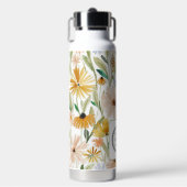 Rustieke Waterverf Wilde Bloemen Voeg Logo Bedrijf Waterfles (Voorkant)