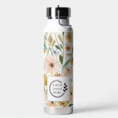 Rustieke Waterverf Wilde Bloemen Voeg Logo Bedrijf Waterfles (Links)