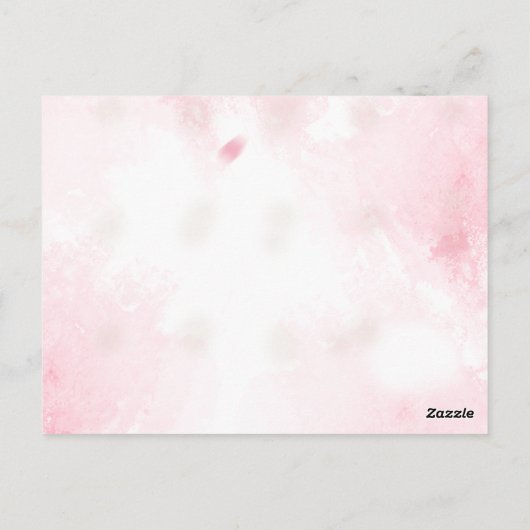 Rustieke Waterverf Wildflower bruiloft Dank u Briefkaart (Achterkant)