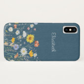 Rustieke Waterverf Wildflower Minimalist Case-Mate iPhone Case (Achterkant (horizontaal))